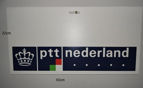 ptt kunststof platen postkantoor vintage, Verzamelen, Merken en Reclamevoorwerpen, Gebruikt, Reclamebord, Ophalen of Verzenden