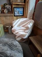 Draai Fauteuil Nora van Coco-Maison stof, beige+Taupe, Ophalen, Minder dan 75 cm, Nieuw, Stof