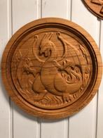 Houtsnijwerk Bekende Figuren - Mickey, Charizard, Dobby, Antiek en Kunst, Kunst | Beelden en Houtsnijwerken, Ophalen of Verzenden