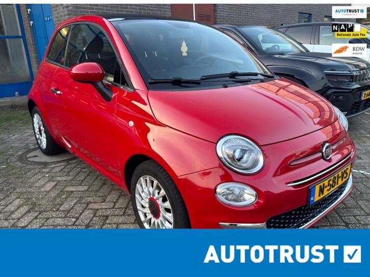 Fiat 500 1.0 Hybrid RED/Clima/Navi/Led/Panorama dak/Zeer net, Auto's, Fiat, Bedrijf, Te koop, ABS, Airbags, Airconditioning, Bluetooth