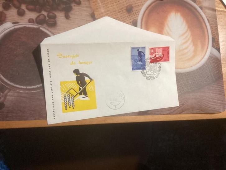 No4765 Suriname E25 anders Heb ook van Nederland jaargangen, Postzegels en Munten, Postzegels | Eerstedagenveloppen, Onbeschreven