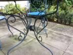 Brocant Bistro Set - Verf Nodig, Tuin en Terras, Tuinstoelen, Ophalen of Verzenden, Gebruikt, Metaal