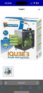 Mini aqarium 8L, Dieren en Toebehoren, Vissen | Aquaria en Toebehoren, Ophalen, Zo goed als nieuw, Leeg aquarium