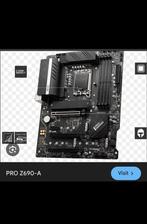 Msi motherboard z690-A ddr5 / intel i5 12600kf, Computers en Software, Ophalen of Verzenden, Zo goed als nieuw
