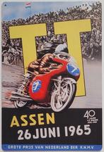 TT Assen juni 1965 Moto GP reclamebord van metaal wandbord, Reclamebord, Info@deconoord.nl, Deco Noord, Nieuw