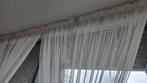 Witte sheer gordijnen/vitrage, Huis en Inrichting, Stoffering | Gordijnen en Lamellen, Ophalen, 100 tot 150 cm, Wit, Zo goed als nieuw