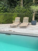2x Gloster ligbedden + kussens, Tuin en Terras, Ophalen