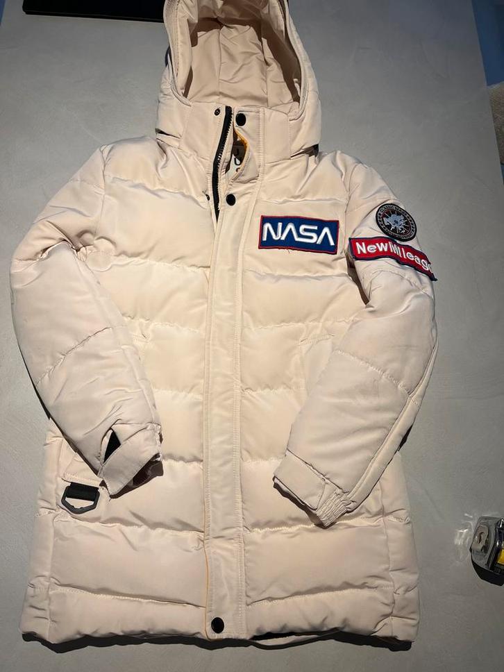 Beige Winterjas Lang Model - Lekker Warm!, Kleding | Heren, Jassen | Winter, Zo goed als nieuw, Overige maten, Beige, Ophalen of Verzenden