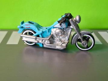 Hotwheels - Harley Davidson Fat Boy [blauw] 1/50 beschikbaar voor biedingen