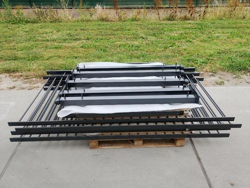 9,75 Meter Nieuw Sierhekwerk 140cm Hoog Antraciet, Tuin en Terras, Tuinhekken en Hekwerk, Nieuw, Sierhekwerk, IJzer, Ophalen