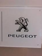 Origineel Peugeot Erkend Schadeherstel Reclamebord Plexiglas, Ophalen of Verzenden, Gebruikt, Reclamebord