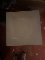 2x Witte Bijzettafels, Huis en Inrichting, Ophalen, Overige materialen, Gebruikt, 50 tot 100 cm