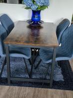 Eethoek, Huis en Inrichting, Tafels | Eettafels, Ophalen, Gebruikt, Industriël met hout, 50 tot 100 cm
