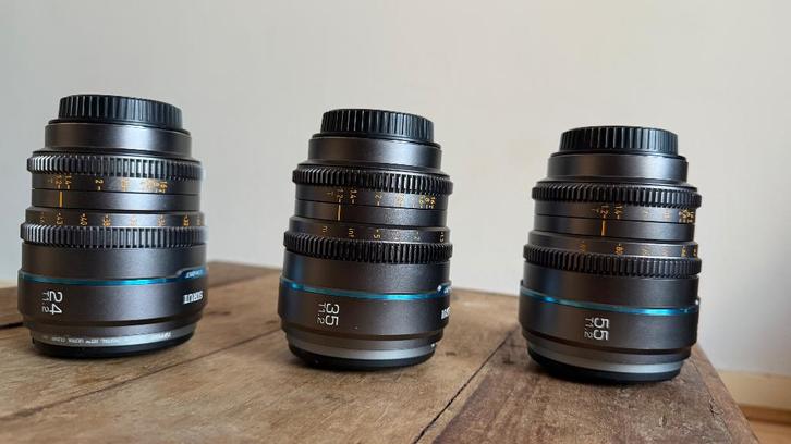 Sirui Nightwalker 24-35-55 Metal Grey E mount nieuwstaat!, Audio, Tv en Foto, Fotografie | Lenzen en Objectieven, Zo goed als nieuw