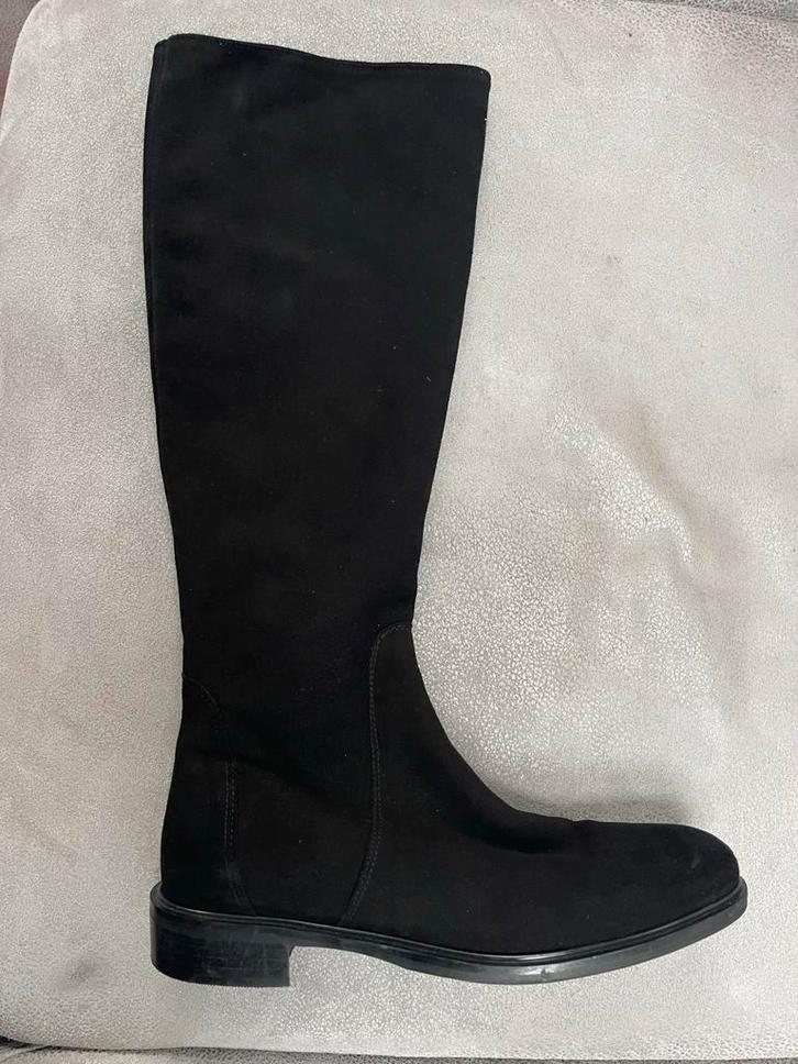 Hammerstein Suède Laarzen - Zwart, Kleding | Dames, Schoenen, Zo goed als nieuw, Hoge laarzen, Zwart, Ophalen of Verzenden