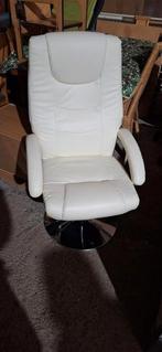 Relax stoel, Huis en Inrichting, Stoelen, Ophalen, Wit, Nieuw, Leer