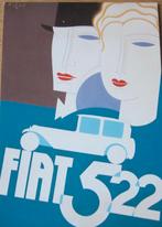 Poster op ansichtkaart - Fiat 522 door Dabovich - nieuw, Verzenden, 1980 tot heden, Ongelopen, Voertuig