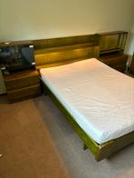 Vintage slaapkamer met kast 190x140, Huis en Inrichting, Slaapkamer | Complete slaapkamers, Gebruikt, Ophalen