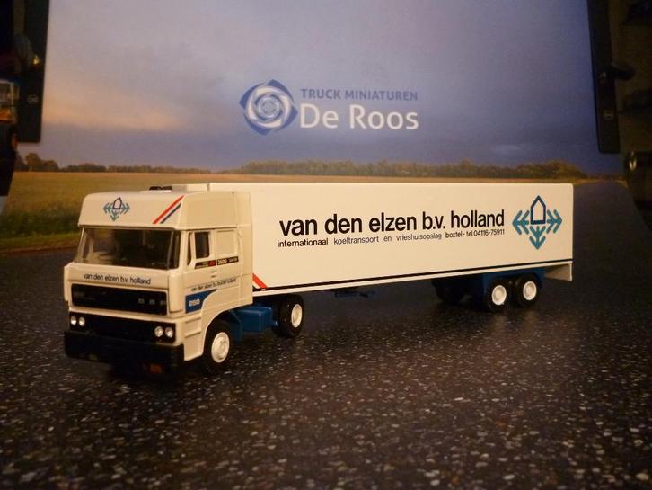 DAF 3600 space cab Van den Elzen, Hobby en Vrije tijd, Modelauto's | 1:50, Zo goed als nieuw, Bus of Vrachtwagen, Lion Toys, Ophalen of Verzenden