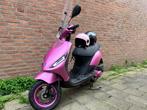 PIAGGIO ZIP SCOOTER 4T SNOR 2018 ROZE, Fietsen en Brommers, Scooters | Piaggio, Maximaal 25 km/u, Benzine, 50 cc, Zo goed als nieuw