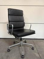 Vitra EA119 Bureaustoel Zwart Leer, Ophalen, Zwart, Gnr trading, Bureaustoel