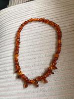 Amber barnsteen Vintage Ketting barnstenen steen, Gebruikt, Oranje, Ophalen of Verzenden, Steen of Mineraal