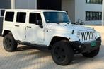 JEEP WRANGLER JK SAHARA BJ2011 WIT HARD/SOFTTOP YOUNGTIMER, Auto's, Jeep, Stof, Zwart, 4 cilinders, 4 stoelen