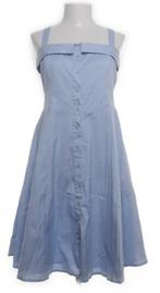 Vintage lichtblauwe A lijn jurk Joseph Janard mt 36, Blauw, Ophalen of Verzenden, Joseph Janard, Maat 36 (S)
