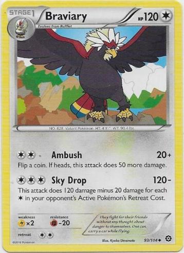 Steam Siege,  Braviary [uncommon] 93/114 beschikbaar voor biedingen