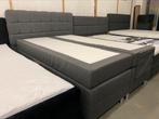 Elektrisch bed 140x200 grijs | 70 cm instap hoogte, Huis en Inrichting, Slaapkamer | Bedden, Nieuw, Grijs, Stof, Ophalen of Verzenden