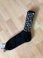 Handgebreide dikke wollen sokken zwart met streepjes 42/43, Nieuw, Ophalen of Verzenden, Sokken en Kniesokken, Maat 39 t/m 42