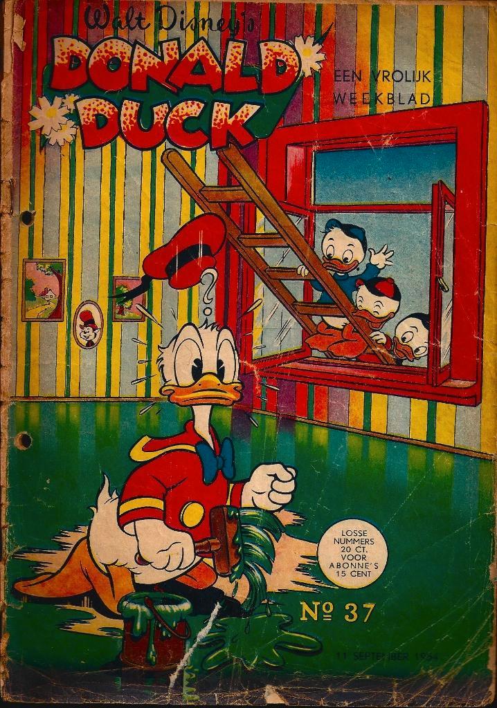Donald Duck 1954 Nr 37, Boeken, Strips | Comics, Gelezen, Eén comic, Europa, Ophalen of Verzenden