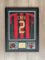 Gesigneerd, Cafú, Ingelijst Shirt incl coa, Verzamelen, Ophalen of Verzenden, Zo goed als nieuw, Buitenlandse clubs, Shirt