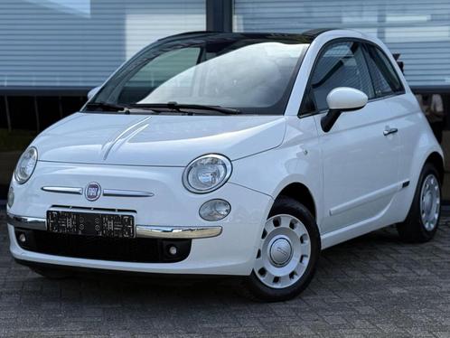Fiat 500 C 1.2 Lounge Cabrio Leder Airco Parkeersensoren, Auto's, Fiat, Bedrijf, Te koop, 500C, ABS, Airbags, Airconditioning