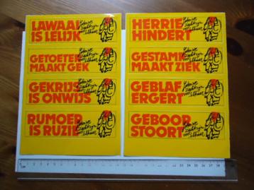sticker VEL 2x Zacht zijn voor elkaar strip pop art retro beschikbaar voor biedingen