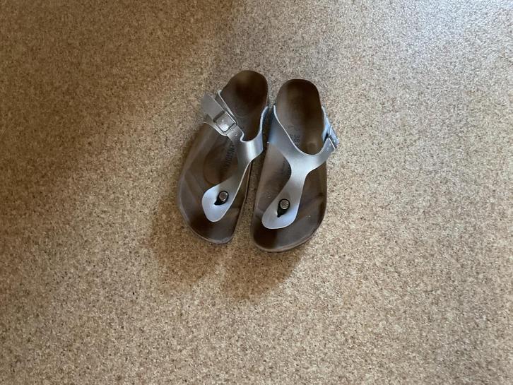 Birkenstock sandalen NIEUW maat 38 Zilver., Kleding | Dames, Schoenen, Nieuw, Sandalen of Muiltjes, Overige kleuren, Ophalen of Verzenden