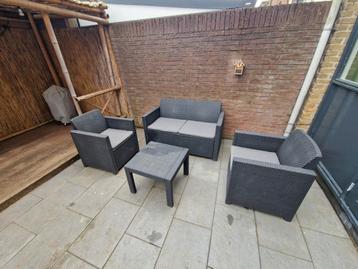 Tuinset grafiet 4 personen  beschikbaar voor biedingen