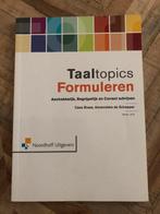 Taaltopics - Formuleren, 9789001862480 - Cees Braas, Ophalen of Verzenden, Zo goed als nieuw, HBO, Noordhoff Uitgevers
