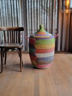 Afrikaanse zeegras wasmand opbergmand handgemaakt in Senegal, Ophalen of Verzenden, Nieuw, Overige kleuren, Minder dan 50 cm