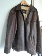 Heren lederen jas mt XXL, Kleding | Heren, Jassen | Winter, Ophalen of Verzenden, Gedragen, Overige maten, Bruin