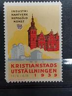 Zweden Cinderella Beurs Kristianstad 1939, Ophalen of Verzenden