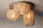 plafondlamp japandi taupe beige bed bank tafel lamp lampion, Huis en Inrichting, Lampen | Plafondlampen, Ophalen of Verzenden