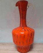 Murano of Boheems glas vaas. Oranje., Huis en Inrichting, Woonaccessoires | Vazen, Overige kleuren, Ophalen of Verzenden, Minder dan 50 cm