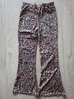 Leuke tijgerprint flared broek met glitters - Maat 164, Bruin, Ophalen of Verzenden, Zo goed als nieuw, Hoofs
