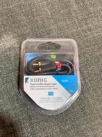 Stereo audio adapter cable 2x RCA male -3.5 mm female 0.20 m, Ophalen of Verzenden, Nieuw