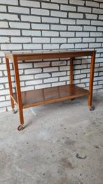 Mooie retro vintage trolley theekarretje, Ophalen, Gebruikt, 50 tot 100 cm, 25 tot 50 cm