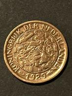 1 cent Wilhelmina uit 1929, Postzegels en Munten, Munten | Nederland, Ophalen of Verzenden, Koningin Wilhelmina, 1 cent