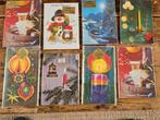 8 pakketjes vintage kerstkaarten, Ophalen of Verzenden, 1960 tot 1980