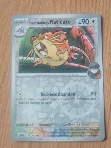 Pokémon kaart - Destined Rivals - Team Rocket's Raticate 148 beschikbaar voor biedingen