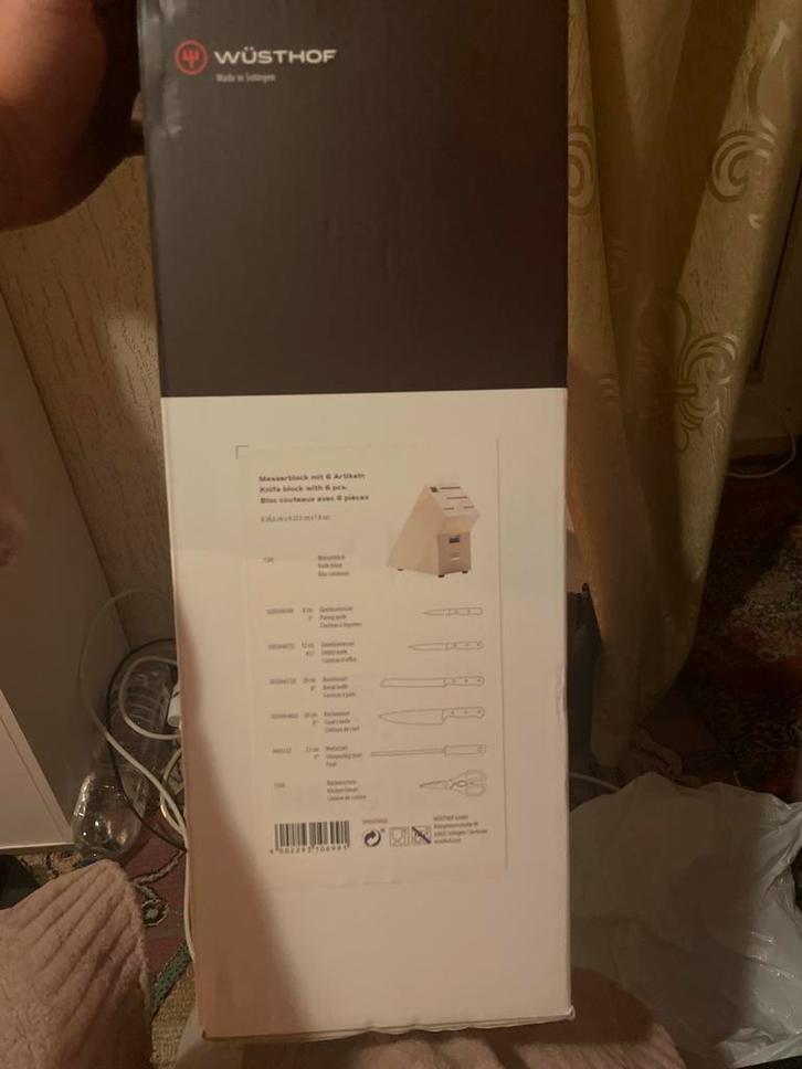 Wüsthof Messenblok met 6 Artikelen - Nieuw in doos, Doe-het-zelf en Verbouw, Verwarming en Radiatoren, Nieuw, Overige typen, Minder dan 200 watt